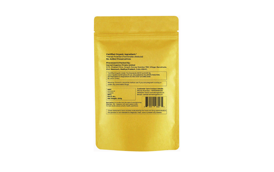 Carmel Organics Harad Powder    Pack  250 grams